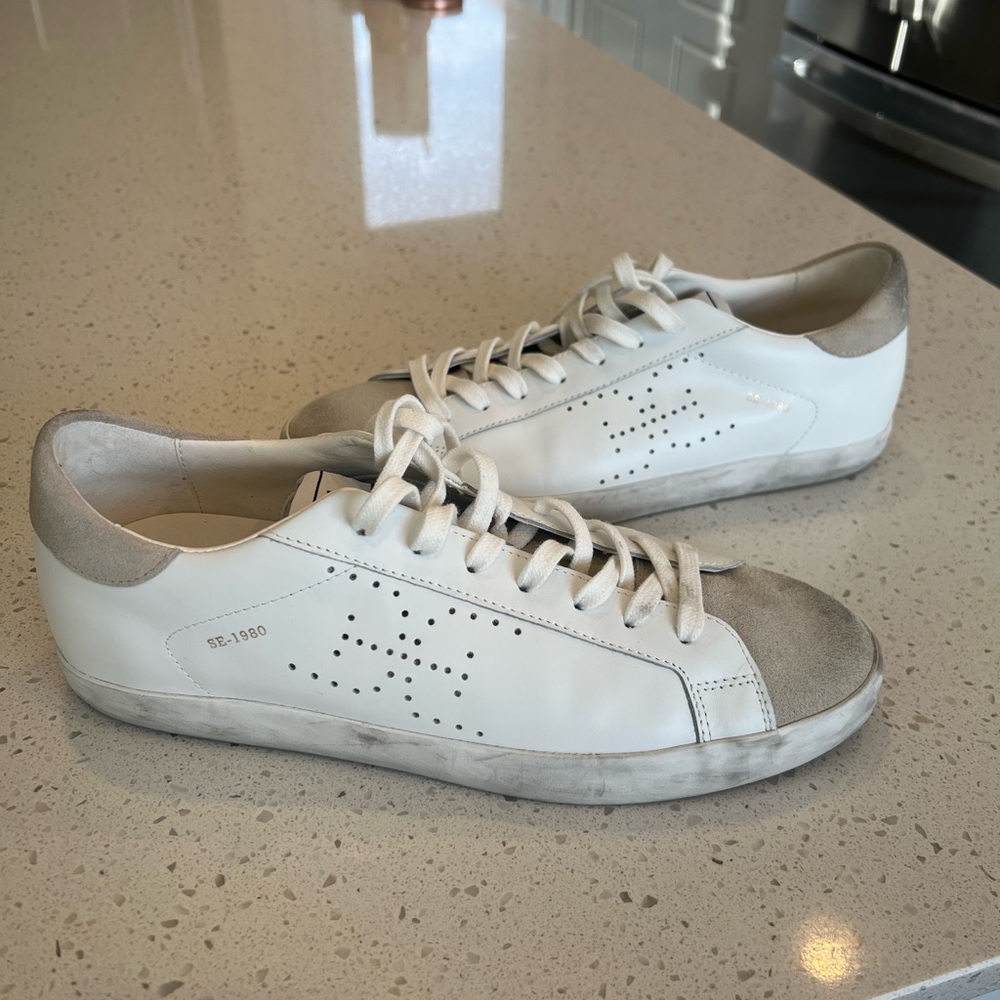 Sam Edelman Aubrie White Leather Sneaker
